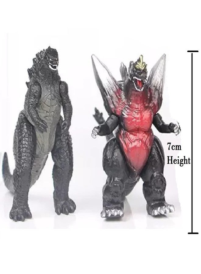 De-Lite™ Action Figures Soft Touch Vinyl Plastic Collectible Model Toys… (SpaceGodzilla & JuniorGodzilla, 2 Pieces Pack, Mini Small Size - 7cm) - Image 3